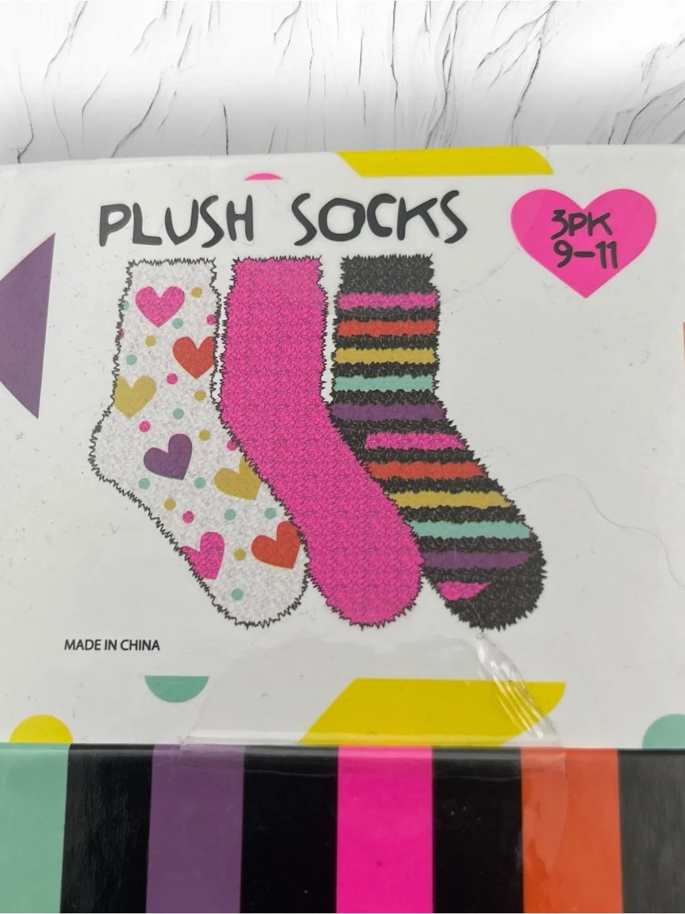 NWT Betsey Johnson 3 Pack Plush Cozy Socks Gift Box Set Multi